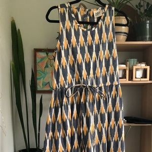Mata Traders | Varenna Maxi dress Peach Ikat S